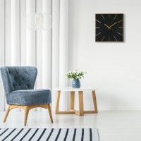 Nástenné hodiny Eko Exact z119-1matd-dx, 40 cm čierna